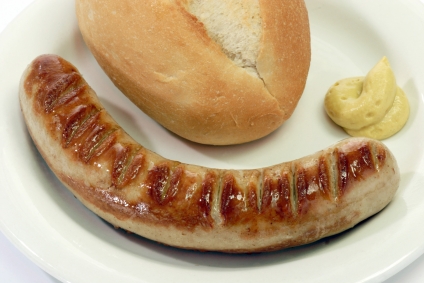 traditonal german bratwurst